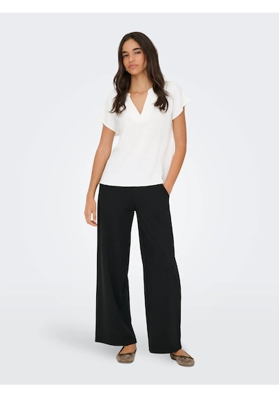 Jdy Jdylion Life S/s Top Wvn Noos Kadın Bluz 15249287 Ekru