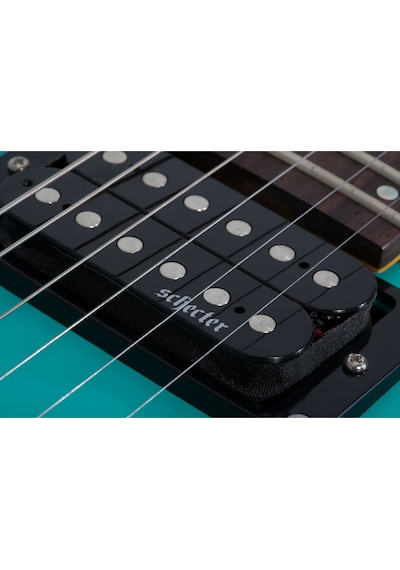 Schecter C-6 Deluxe Elektro Gitar Satin Aqua