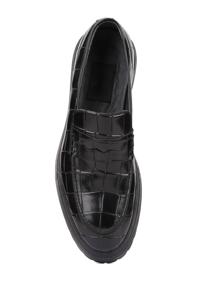 Shoetyle - Siyah Croco Deri Eva Taban Erkek Klasik Ayakkabı 250-2371-820-siyah