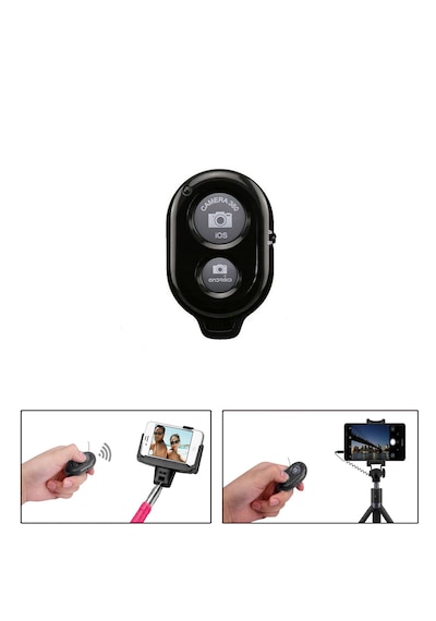 Bluetoothlu Uzaktan Fotoğraf Çekim Kumandası Siyah - Al4805
