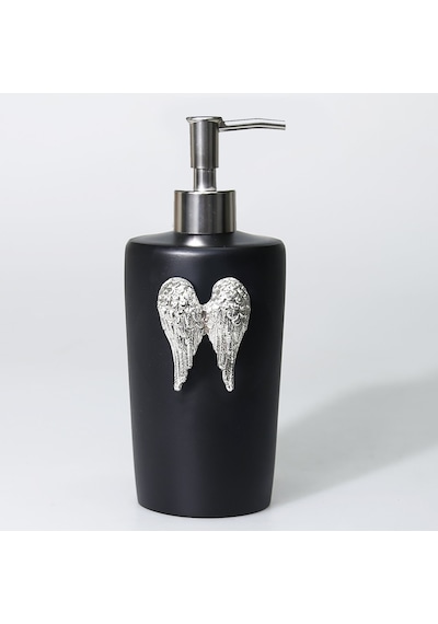 Wings Banyo Seti   Siyah Gümüş Siyah