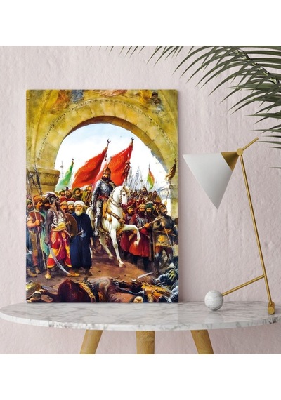 Bk Home Istanbul'Un Fethi Fatih Sultan Mehmet Tasarımlı Kanvas Ta (551088802)