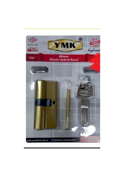 YMK 68 MM Bilyalı Topuzlu 3 Anahtarlı Saten Renkli Barel