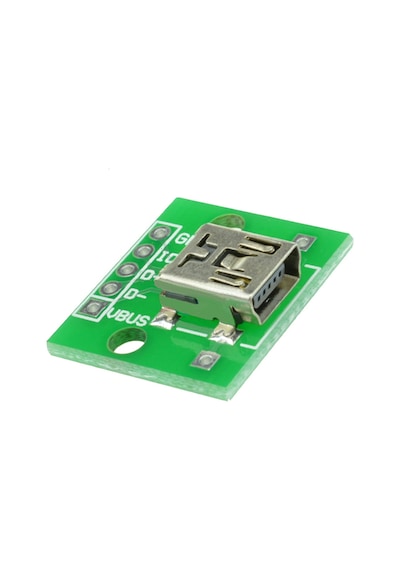 Mini Usb To Dip Çevirici Pcb Usb Haberleşme Deney Prototip 5V Usb