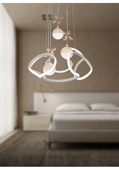 Tt307-3tpl-by Helezon Modeli Mat Beyaz 3 Toplu 3 Renk Modüllü Led Beyaz