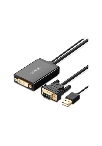 Ugreen Vga Usb To Dvi-D 24+1 Dişi Görüntü Aktarma Kablosu
