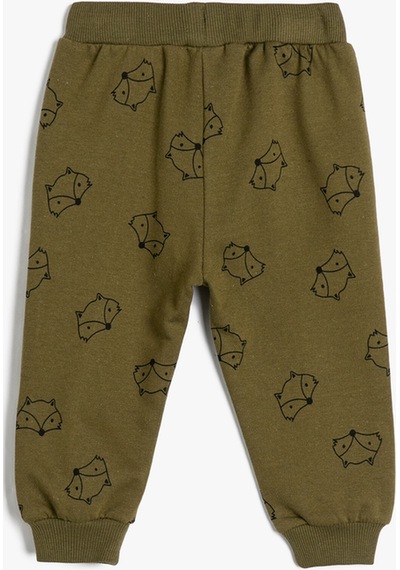 Koton Jogger Eşofman Altı Baskı Detaylı Beli Bağlamalı Şardonlu Pamuklu Haki Desenli 4wmb40034tk 4WMB40034TK05V Haki Koton Jogger Eşofman Altı Baskı Detaylı Beli Bağlamalı Şardonlu Pamuklu Haki Desenli 4wmb40034tk 4WMB40034TK05V Haki