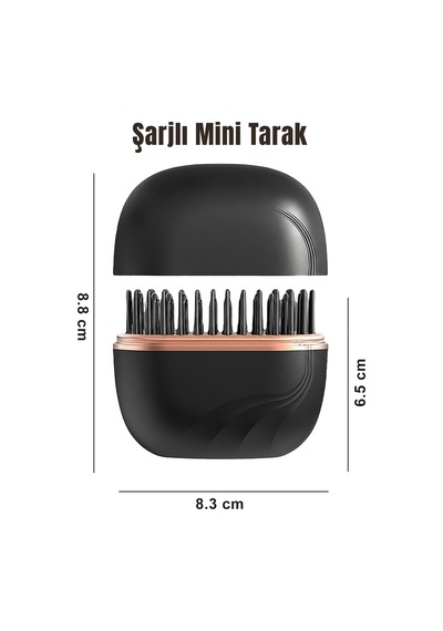 Negatif İyon Mini Kablosuz Taşınabilir Seramik Kaplama Düzleştirici Tarak
