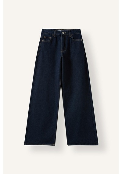 Defacto Baggy Fit Ekstra Konforlu Ve Dökümlü Jean Pantolon Kız Çocuk I2059a826aunm34 Mavi-nm34