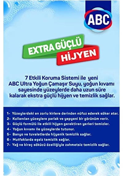 Ultra Çamaşır Suyu Dağ Rüzgarı 3250 Ml Diğer