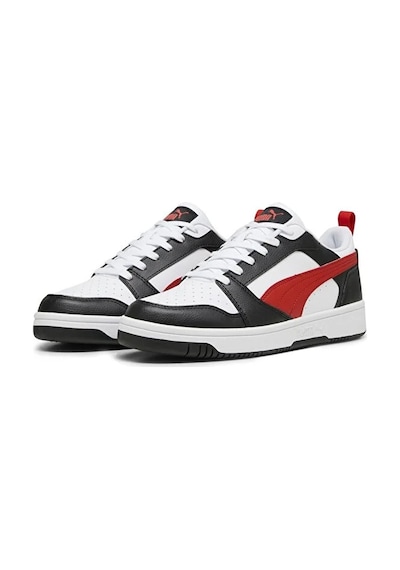Puma Rebound V6 Low Erkek Sneaker Siyah Beyaz Siyah Beyaz