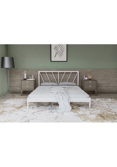 Metalia Gm 227 Gözde Dublex Metal Karyola Beyaz 150X200