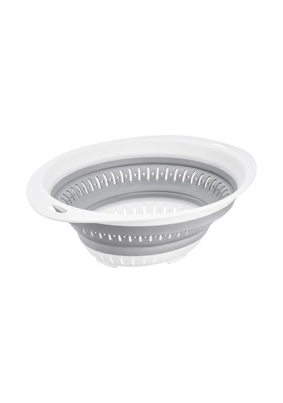 Katlanır Oval Süzgeç Lüks Sebze Meyve Süzgeci Akordiyon Süzgeç 31x23cm Plastik Diğer