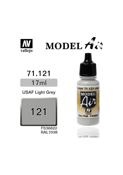 17 Ml. Light Gull Gray Model Air Serisi Maket Boyası, Vallejo 71121 Standart