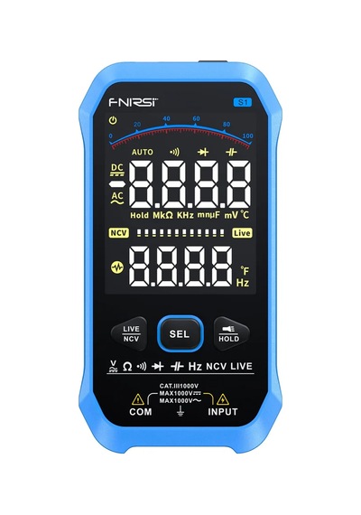 Fnırsı S1 Büyük Ekranlı Dijital Ekranlı Akıllı Multimetre