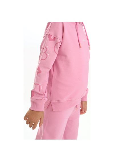 Toontoy Kids Toontoy Kız Çocuk 2'li Takım Kolu Baskılı Kapüşonlu Yırtmaçlı Sweatshirt & Beli Lastikli Bol Paça Eşofman Altı - 2 İplik Gül Kurusu Toontoy Kids Toontoy Kız Çocuk 2'li Takım Kolu Baskılı Kapüşonlu Yırtmaçlı Sweatshirt & Beli Lastikli Bol Paça Eşofman Altı - 2 İplik Gül Kurusu