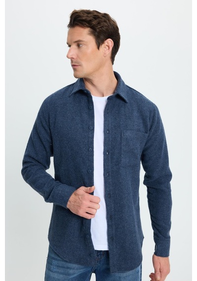Tudors Erkek Slim Fit Dar Kesim Armürlü Oduncu Cepli Spor Yaka İndigo Gömlek-41860 İndigo Tudors Erkek Slim Fit Dar Kesim Armürlü Oduncu Cepli Spor Yaka İndigo Gömlek-41860 İndigo