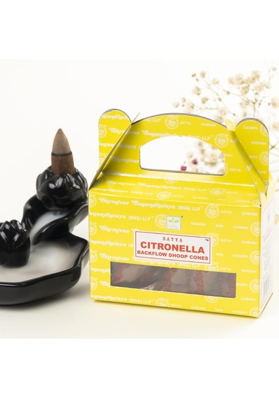 Satya Citronella Aromalı Geri Akışlı Şelale Tütsü