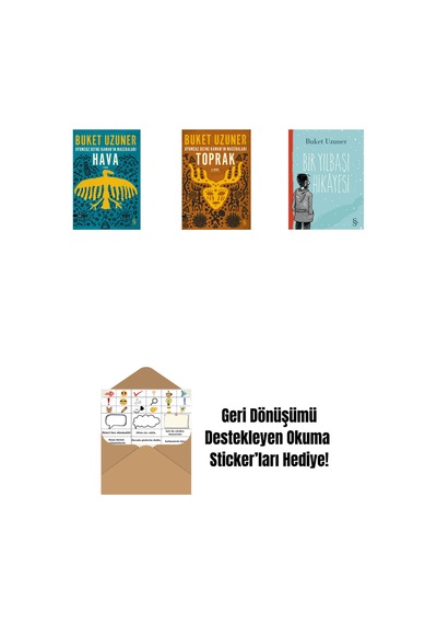 Uyumsuz Defne Kaman'ın Maceraları - Hava + Uyumsuz Defne Kaman'ın Maceraları - Toprak + Bir Yılbaşı Hikâyesi + Okuma Sticker'ları