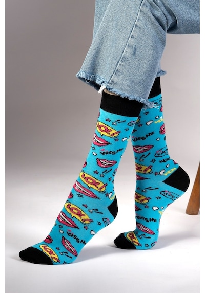 Ozzy Socks Pop Desenli Çorap Çok Renkli