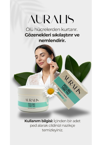 Auralis Peeling Tonik Pad Gözenek Sıkılaştırıcı Ve Arındırıcı 40 Adet