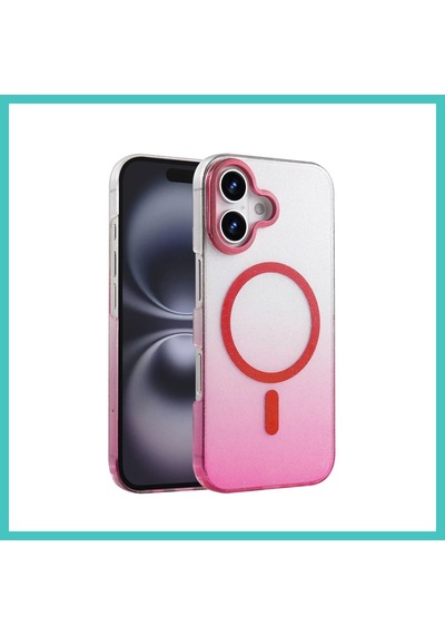 Ny Joy İphone 16 Uyumlu Glossy Magsafe Kapak - Pembe Nyjoybz