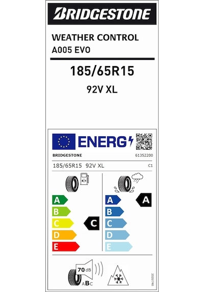 Bridgestone 185/65R15 92V XL A005 M+S Dört Mevsim Lastiği 2025
