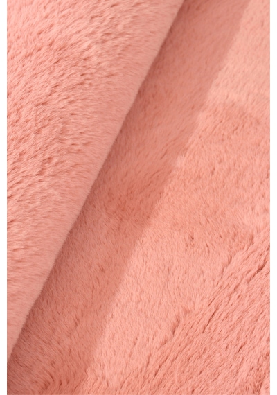 Yüksek Kalite Ekstra Yumuşak Kaymaz Özel Tabanlı Tavşan Peluş Halı Pembe