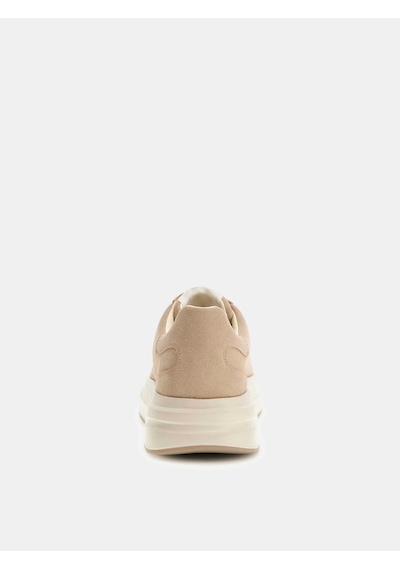 Guess Elba Hakiki Deri Erkek Sneaker Ayakkabı Fmtlbasue12 Bej