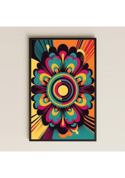 Uv Baskılı Mandala Pvc Tablo - Retro Enerji