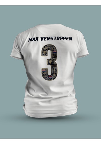 Fnbx Max Verstappen Simply Lovely Number 3 T-shirt Beyaz
