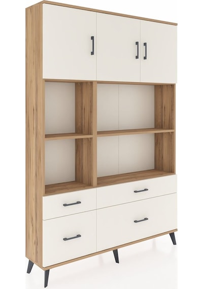 Arges Dolap 8 Raflı 4 Çekmeceli 3 Kapaklı 132x30x195 Çam-ayta... Çam Arges Dolap 8 Raflı 4 Çekmeceli 3 Kapaklı 132x30x195 Çam-ayta... Çam