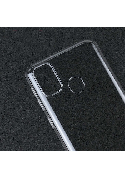 Noktaks - Samsung Galaxy M21 Uyumlu - Kılıf Şeffaf Soft Slim Fitt Süper Silikon Kapak - Şeffaf