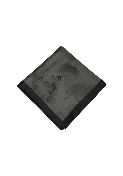 Silk Home Desenli Shiny Eşarp - 8647 - Koyu Antrasit Koyu Antrasit