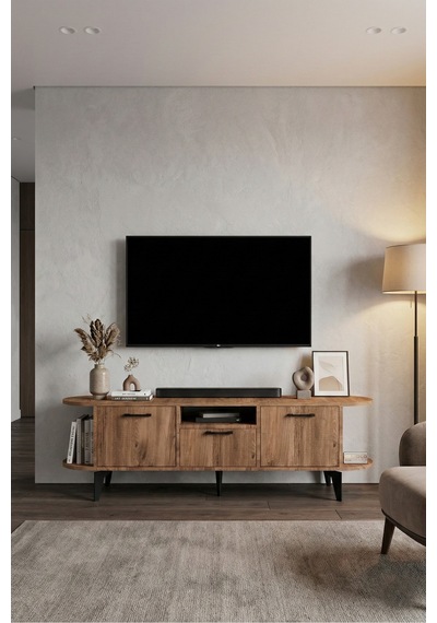 Mira Tv Sehpası Suntalam Siyah 160x35 Cm