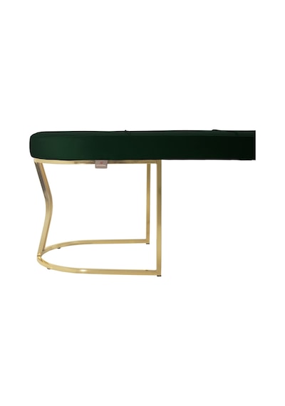 Viego Gold Collection- Yeşil Kapitoneli Chester Model Puf & Bench & Koltuk & Uzun Makyaj Puff & Yatak Ucu