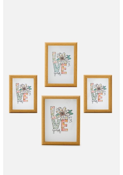 4 Lü Ahşap Çerçeve Set