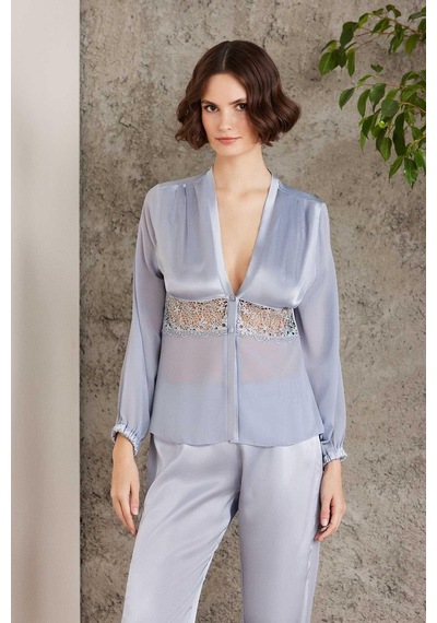 Pierre Cardin 6005 Kadın Mist Gelin Set 6'lı Saten Takım Mist