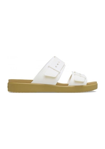 Crocs Brooklyn Buckle Low Low Kadın Terlik-32846 Beyaz
