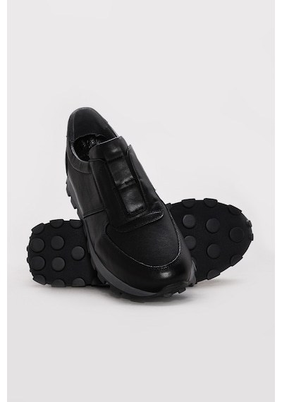Fast Step Hakiki Deri Erkek Casual Ayakkabı 154ma708-1 Siyah