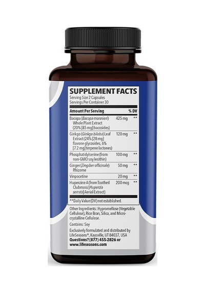 Clari - T / 5 İn 1 60 Kapsül. Phosp., Ginkgo Biloba , Huperzine A, Vinpocetine &. Bacopa
