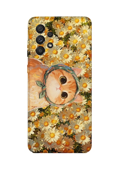 Samsung Galaxy A52 Uyumlu Baskılı Şeffaf Telefon Kılıfı Koleksiyon: Kawaii Cat 2