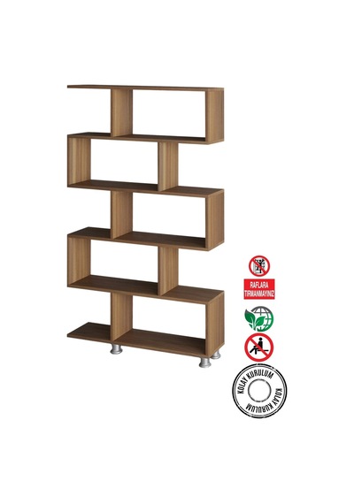 Decormet Nilüfer Kitaplık Ceviz Ceviz Decormet Nilüfer Kitaplık Ceviz Ceviz