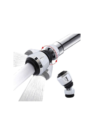 Tasarruflu Fonksiyonlu Musluk Başlığı Yağmurlama Perlatörlü Krom