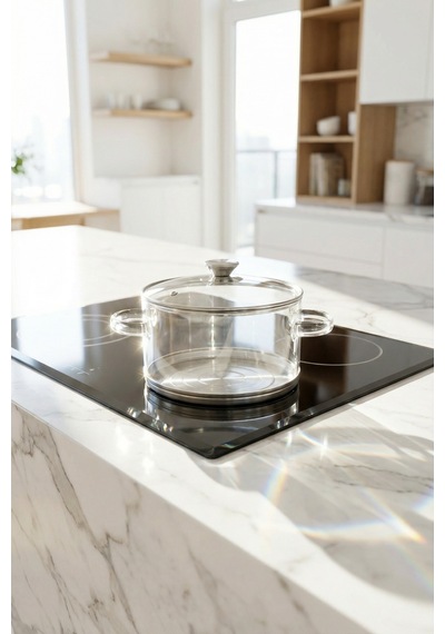 Pureglass Isıya Dayanıklı Cam Tencere - 20 Cm - 3.5 L Şeffaf
