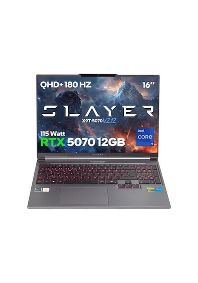 Game Garaj Slayer-X9T-5070-V2.12-C2 i9-14900HX 32 GB 1 TB SSD RTX5070 16" Free Dos Dizüstü Bilgisayar