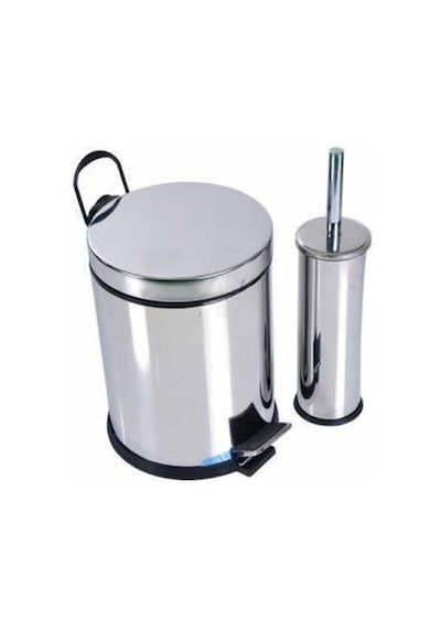 Metal Çöp Kutusu Çöp Kovası Çöp Tenekesi 5 Litre Pedallı Ve Wc Tu