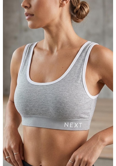 Fit Women Next Baskılı Pedsiz Büstiyer 8012 Gri