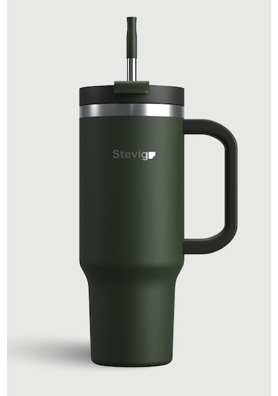 Stevig 2 Moods Tuck-in Tumbler Sızdırmaz Çelik Termos 900 Ml Green St-237 Yeşil