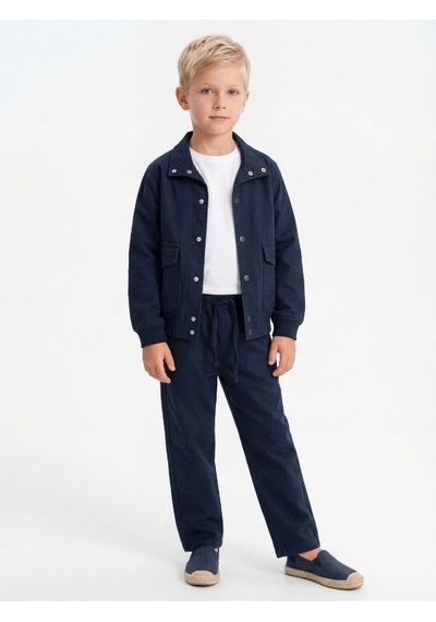 Zekids Erkek Çocuk Tasarım Pantolon-17166 Lacivert